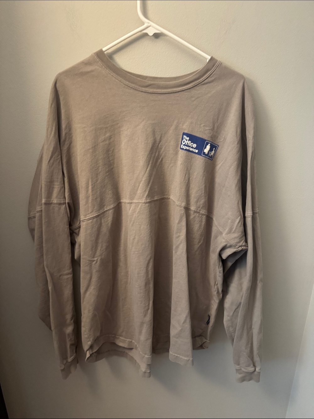 Men's Long-Sleeve Tee in Light Taupe